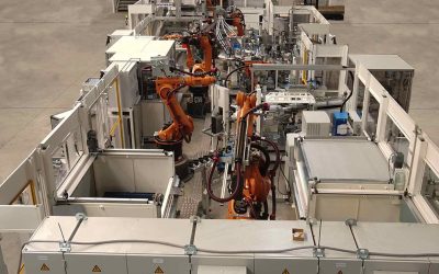 Automated assembly line for constant velocity sliding joints